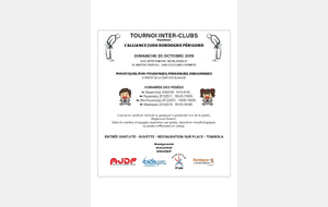 Tournoi inter-clubs du 20 octobre 2019