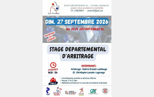 1er stage d'arbitrage ( 2 groupes)